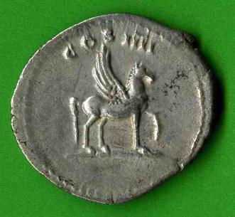 Denar Domitianus C. 47 Rv. COS IIII. Pegasus n. re. stehd..jpg