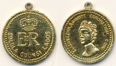 Nigeria Medal Sulola Odunsi Lagos Coronation Coin 1953 afr.jpg