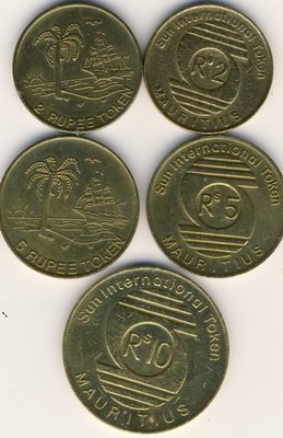 Mauritius Token Sun Int Token 2, 5 und 10 Rs.jpg