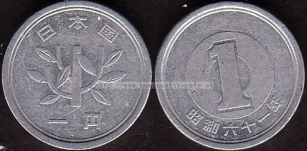 1 Yen 1986