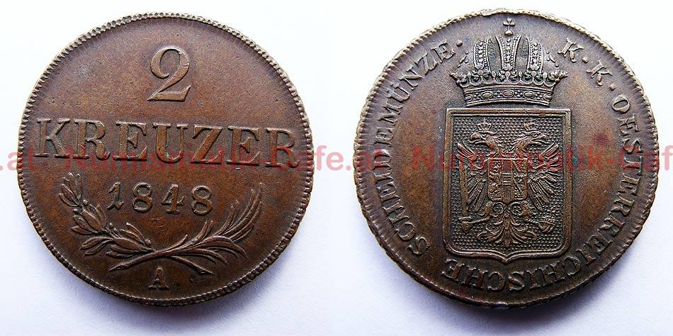 2 Kreuzer 1848 A