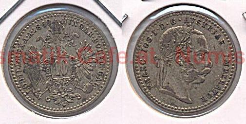 10 Kreuzer 1869 Wien