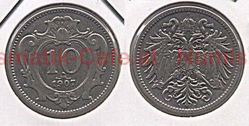 10 Heller 1907 Wien