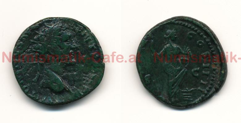 Antoninus Pius Dupondius Rom RIC cf 980 (Sesterz)