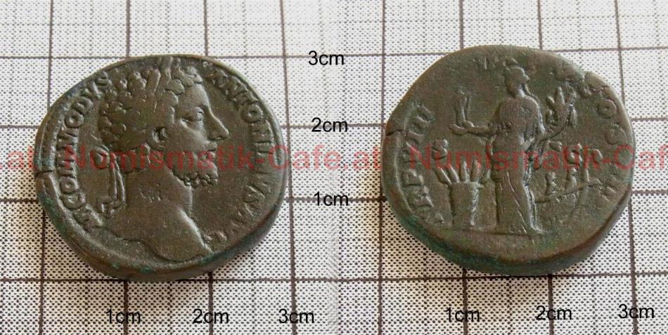 COMMODUS - Sesterz - RIC III/350 (Büstenvariation)