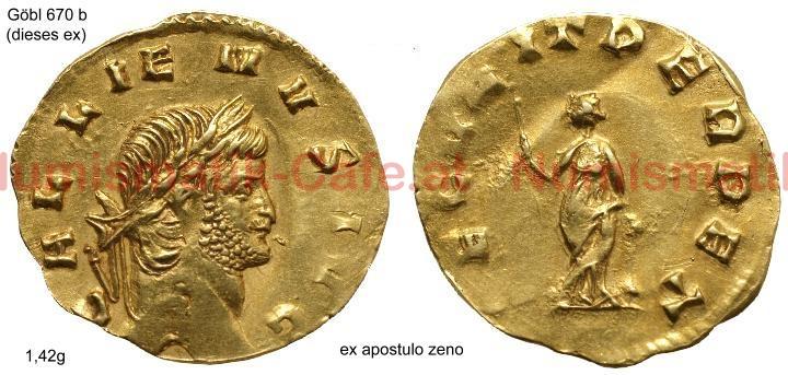GALLIENUS - AUREUS(Goldquinar?) - ROMA-GÖBL 670b