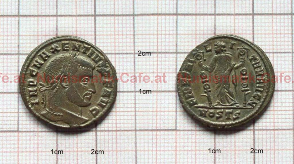 MAXENTIUS - Follis-OSTIA-RIC VI/45(A)