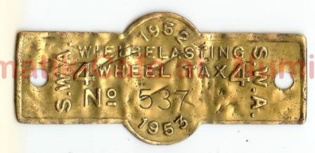 11-1 S.W.A. 1952 - 1953 4 WHEEL