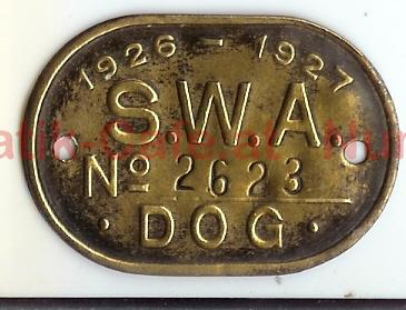 SWA Hundemarke 1926-27,2623