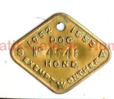 SWA Hundemarke 1952-1953