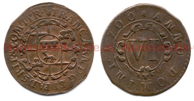 #S206Aa 6 Pfennig 1706