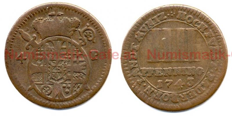 #S272Aa 4 Pfennig 1743