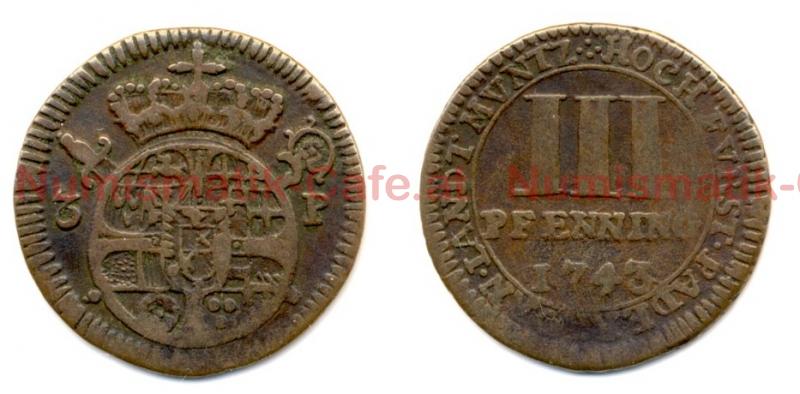 #S273Aa 3 Pfennig 1743