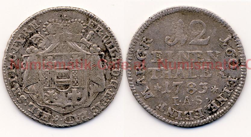 #S349 Aa 1/12 Reichstaler 1783