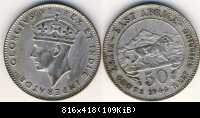 #HSb21 - 50ct, 1944SA, Pretoria