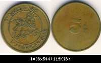 #HSc31 - Token 5 Cents L'American Club (AD 1966 - 1974)