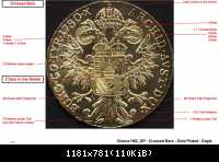 SF - Vienna - H62 GP - Crossed bars - Gold Plated - Eagle LR