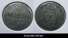 6 Kreuzer 1849 B (Kremnitz)