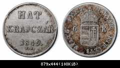 6-Krajczár 1849 NB