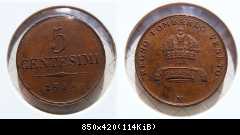 5 Centesimi 1843 M (Mailand)