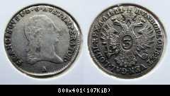 3 Kreuzer 1821 A (Wien)