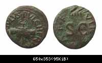 AUGUSTUS - Quadrans - RIC I/423 var (selten)