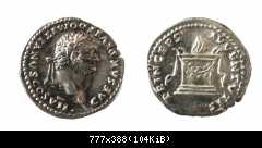 DOMITIANUS-Denar-ROMA -RIC II² [Titus] /266