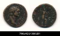 DOMITIANUS-Dupondius -ROMA- RICII² /664