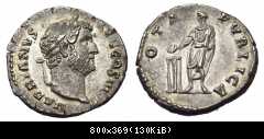 HADRIANUS Denar RIC 290