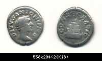 Divus Antoninus Pius Denar Rom RIC 436 (Marcus Aurelius)