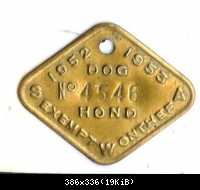 SWA Hundemarke 1952-1953