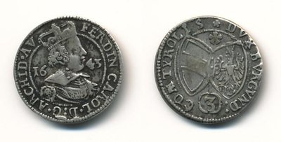 Österreich Erzherzog 3 Kreuzer 1643.jpg