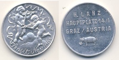 A Neujahrs-Token 1957 H Lanz Graz.jpg