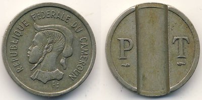 Cameroun Telephontoken P T afr.jpg