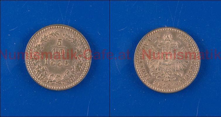 5/10 Kreuzer 1885