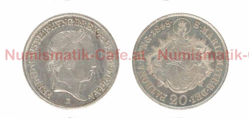20 Kreuzer 1848 B